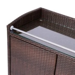 Teamson Home 39.5" Veronica Rolling Outdoor PE Rattan Bar Cart With Storage, Brown 21 Teamson Home 39.5" Veronica Rolling Outdoor PE Rattan Bar Cart With Storage, Brown -Garden Furniture Discounts GUEST 4a58676f d243 4d13 9896 72340c336009