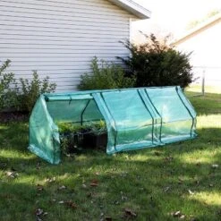 Sunnydaze Decor Sunnydaze Outdoor Portable Slanted Top Plant Shelter Mini Cloche Greenhouse With Zipper Doors - 36" - Green 17 Sunnydaze Decor Sunnydaze Outdoor Portable Slanted Top Plant Shelter Mini Cloche Greenhouse With Zipper Doors - 36" - Green -Garden Furniture Discounts GUEST 4a78af9e d653 4034 9deb 835273daaf41