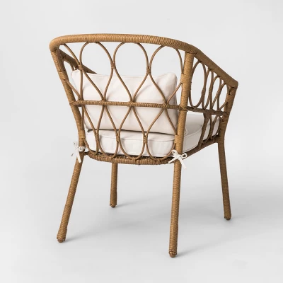 Britanna 3pc Patio Bistro Set Natural/Linen - Opalhouse™ 5 Britanna 3pc Patio Bistro Set Natural/Linen - Opalhouse™ - Image 3