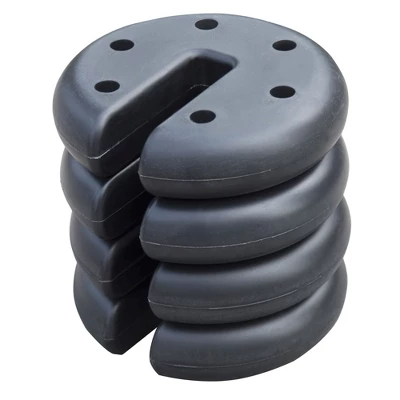 Z-Shade 10 X 10 Foot Everest Instant Outdoor Canopy Camping Patio Shelter, Blue & Durable Plastic Circular 5 Pound Canopy Tent Leg Weights, Set Of 4 4 Z-Shade 10 X 10 Foot Everest Instant Outdoor Canopy Camping Patio Shelter, Blue & Durable Plastic Circular 5 Pound Canopy Tent Leg Weights, Set Of 4 - Image 2