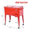 Costway Red Outdoor Patio 80 Quart Cooler Cart Ice Beer Beverage Chest Party Portable -Garden Furniture Discounts GUEST 4c1cc7e3 5dd8 4320 bcd5 698e3664efda