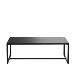 Emma And Oliver All-Weather Commercial Grade Indoor/Outdoor Steel Patio Coffee Table In Black -Garden Furniture Discounts GUEST 4c96c646 01f4 4bd8 a376 e6d239ac2ed3
