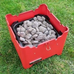 Permasteel Square Portable Charcoal Grill PG-40C10-RD - Red -Garden Furniture Discounts GUEST 4d82e285 690b 4ca9 8064 132eb4d2c4b7