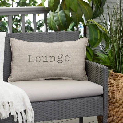 Indoor/Outdoor Lounge Embroidered Lumbar Throw Pillow - Sorra Home 5 Indoor/Outdoor Lounge Embroidered Lumbar Throw Pillow - Sorra Home - Image 3