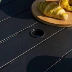 Patio Set With Steel Table With 1.57" Umbrella Hole & 360 Swivel Sling Arm Chairs - Captiva Designs -Garden Furniture Discounts GUEST 4f8c2d1f 9638 4119 a72d e77b0b02f563