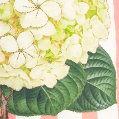 20" X 20" Hydrangea Square Patio Throw Pillow - New York Botanical Garden 5 20" X 20" Hydrangea Square Patio Throw Pillow - New York Botanical Garden - Image 3