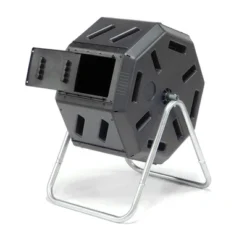FCMP Outdoor Lawn & Garden 22.5 Gallon Plastic Tumbling Composter Rotating Yard Waste Bin With Aeration Holes, Black -Garden Furniture Discounts GUEST 528a1470 e2a3 4187 8418 1912a18b77f7