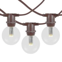 Novelty Lights Globe Outdoor String Lights With 25 In-Line Sockets Brown Wire 25 Feet -Garden Furniture Discounts GUEST 52a8aefc be5f 4ac2 9cf1 1a7b86eb4436
