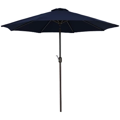Sunnydaze Decor Sunnydaze Outdoor Aluminum Solution-Dyed Sunbrella Patio Umbrella With Auto Tilt And Crank - 9' 6 Sunnydaze Decor Sunnydaze Outdoor Aluminum Solution-Dyed Sunbrella Patio Umbrella With Auto Tilt And Crank - 9' - Image 4