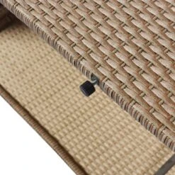 4pc Outdoor Wicker Conversation Set With Cushions - Beige - GODEER -Garden Furniture Discounts GUEST 54d45546 a2a7 4f72 9dca 7c248b66f9bc