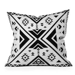 Nature Magick Southwest Geometric Bohemian Throw Pillow Black/White - Deny Designs -Garden Furniture Discounts GUEST 55179155 6bb4 435f 9686 488beecce1f4
