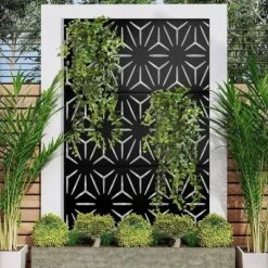 NewTown Decorative Outdoor Privacy Screen Panels, Metal Laser Cut Privacy Screen Decorative Patio Metal Fence For Outdoor Indoor Decor-The Pop Home -Garden Furniture Discounts GUEST 553143cd 1f6b 4872 9a0b 2d0b6b64c007