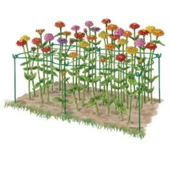 Gardener's Supply Company Grow Through Flower Plant Support | Sturdy Powder Coated Metal Grid Flower Support For Outdoor Plants & Young Flowering -Garden Furniture Discounts GUEST 55c8f9ad ac60 497f 80c6 d1ab512fe8f2