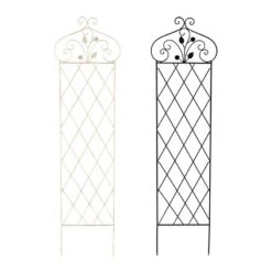 Garden Trellis For Climbing Plants - 63-Inch Decorative Lattice Metal Panel For Vines, Roses, Vegetables, Berries, And Flowers By Pure Garden (Black) -Garden Furniture Discounts GUEST 55f28b5c 5b41 4418 b5b8 3718ac3fc7ed