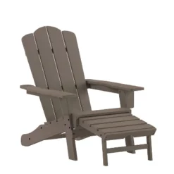 Emma And Oliver Adirondack Chair With Cup Holder And Pull Out Ottoman, All-Weather HDPE Indoor/Outdoor Lounge Chair 29 Emma And Oliver Adirondack Chair With Cup Holder And Pull Out Ottoman, All-Weather HDPE Indoor/Outdoor Lounge Chair -Garden Furniture Discounts GUEST 578bb68a 0bf9 4280 b045 815046dc5a24
