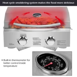 Costway 2 Burner Portable BBQ Table Top Propane Gas Grill Stainless Steel -Garden Furniture Discounts GUEST 5a55897b 5411 4b6c ab9a b77903409431