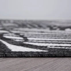 World Rug Gallery Contemporary Palm Leaf Textured Flat Weave Indoor/Outdoor Area Rug -Garden Furniture Discounts GUEST 5a8e91cd 3aa1 43b3 b977 b65925682d29