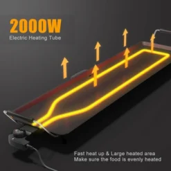 Electric Teppanyaki Table Top Grill Griddle BBQ Barbecue Nonstick Camping -Garden Furniture Discounts GUEST 5aa2368e 29e2 4cae b1d7 19b80c52714f