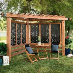 NewTown Decorative Outdoor Privacy Screen Panels, Metal Laser Cut Privacy Screen Decorative Patio Metal Fence For Outdoor Indoor Decor-The Pop Home -Garden Furniture Discounts GUEST 5bda3f79 a693 4dc5 9440 ad77615800ad