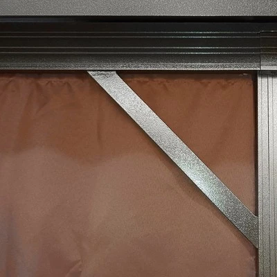 Outsunny 10x10 Hardtop Gazebo With Aluminum Frame, Permanent Metal 7 Outsunny 10x10 Hardtop Gazebo With Aluminum Frame, Permanent Metal - Image 5