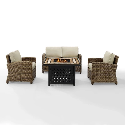 4pc Bradenton Outdoor Steel Fire Pit Set - Crosley 13 4pc Bradenton Outdoor Steel Fire Pit Set - Crosley - Image 11