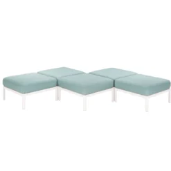 Laurel Outdoor Ottoman With Cushion - White/Seafoam - Lagoon 7 Laurel Outdoor Ottoman With Cushion - White/Seafoam - Lagoon -Garden Furniture Discounts GUEST 5f0ebe22 c6ad 4d95 895d c22479010996