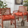 Set Of 2 Outdoor Seat Cushions Rust - Kensington Garden