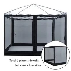 Aoodor Canopy Mesh Sidewall Replacement With 2 Side Zipper For 10' X 10' Pop Up Canopy Tent (Mosquito Net Only) -Garden Furniture Discounts GUEST 614bb019 6cd9 41e8 bf28 817ba51652e2