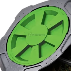 Tumbleweed 110 Liter 29 Gallon Indoor Outdoor Drum Waste Container Bin Garden Compost Tumbler With Stand And Twist Lid, Plastic, Black And Green -Garden Furniture Discounts GUEST 62adbe1e dbe1 4593 91a7 ba9a76b95a48