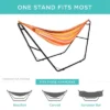 Best Choice Products Outdoor Adjustable Steel Hammock Stand For 9-14ft Hammocks W/ Hooks, Carrying Bag, 450lb Capacity