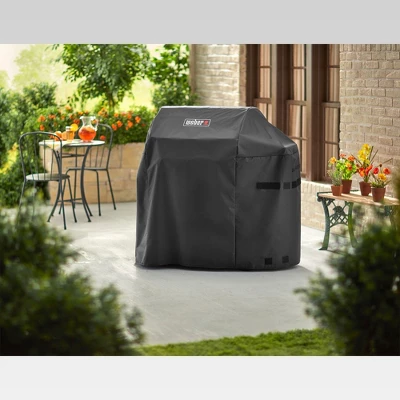 Weber Spirit 300 And Spirit II 300 Series Grill Cover - Black 4 Weber Spirit 300 And Spirit II 300 Series Grill Cover - Black - Image 2