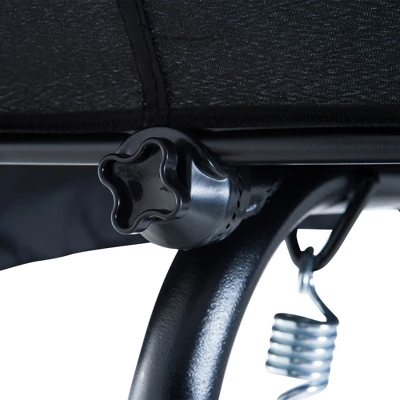 Outsunny 3-Person Porch Swing With Stand, Outdoor Swing For Patio Porch With Adjustable Tilt Canopy & Comfortable Swing Bench-Style Seat, Steel Frame 7 Outsunny 3-Person Porch Swing With Stand, Outdoor Swing For Patio Porch With Adjustable Tilt Canopy & Comfortable Swing Bench-Style Seat, Steel Frame - Image 5