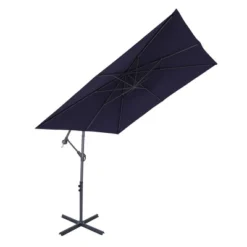 8.2' X 8.2' Square Patio Offset Deck Umbrellas With Cross Base - Wellfor -Garden Furniture Discounts GUEST 6369cda1 c5fc 4ffb a310 3db09fecfe43