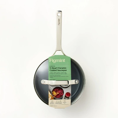 3qt Ceramic Nonstick Saucepan - Figmint™ 7 3qt Ceramic Nonstick Saucepan - Figmint™ - Image 5