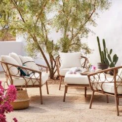 2pc Britanna Outdoor Patio Chairs, Club Chairs Natural - Opalhouse™ -Garden Furniture Discounts GUEST 6385c2ea 6b29 41a9 8f22 4a71cfddc595