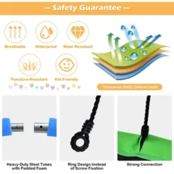 Costway 40'' Flying Saucer Tree Swing For Kids Round Tree Swing For Outdoor -Garden Furniture Discounts GUEST 63cdc75f 3a0b 4c89 88ef 3ab636a6b2f0