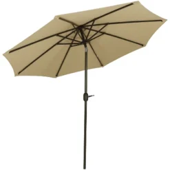 Sunnydaze Decor Sunnydaze Outdoor Aluminum Solution-Dyed Sunbrella Patio Umbrella With Auto Tilt And Crank - 9' 18 Sunnydaze Decor Sunnydaze Outdoor Aluminum Solution-Dyed Sunbrella Patio Umbrella With Auto Tilt And Crank - 9' -Garden Furniture Discounts GUEST 64387189 3610 4aa9 83d1 a53a7273bbc1