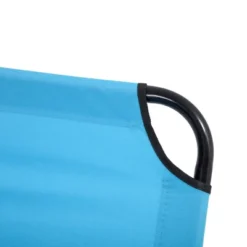 Outsunny Foldable Outdoor Chaise Lounge Chair, 5-Level Reclining Camping Tanning Chair With Strong Oxford Fabric For Beach, Patio, Pool, Sky Blue -Garden Furniture Discounts GUEST 6572e1c1 6f4b 4098 8c77 99ce99959b8f