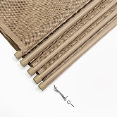 XtremepowerUS 4' X 12' Ft Pool Fence See-Thru 5-Section Pool Fence Long Removable Fence Barrier Pool Mesh Fence, Beige 5 XtremepowerUS 4' X 12' Ft Pool Fence See-Thru 5-Section Pool Fence Long Removable Fence Barrier Pool Mesh Fence, Beige - Image 3