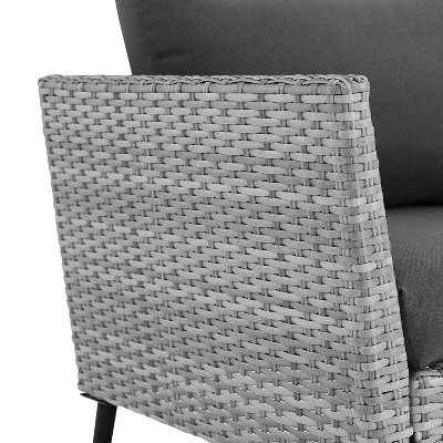 Richland 2pk Outdoor Wicker Armchairs - Charcoal - Crosley 12 Richland 2pk Outdoor Wicker Armchairs - Charcoal - Crosley - Image 10