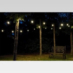 24ct Classic Café Outdoor String Lights Integrated LED Bulb - Black Wire - Enbrighten -Garden Furniture Discounts GUEST 67c110ac 601f 440d ba02 f459b9b0b55a