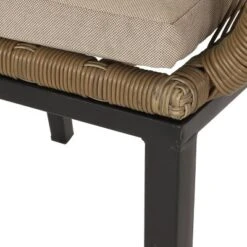 Russel 3pc Outdoor Wicker 2 Seater Chat Set - Light Brown/Beige - Christopher Knight Home -Garden Furniture Discounts GUEST 68c68f66 e3d7 4382 9e05 465620186bce