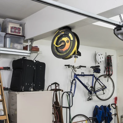 Fleming Supply Retractable Rubber Air Hose Reel, 20.75" X 7" X 19" 6 Fleming Supply Retractable Rubber Air Hose Reel, 20.75" X 7" X 19" - Image 4