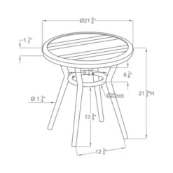3pc Arna Patio Chair Set With Side Table - MiBasics -Garden Furniture Discounts GUEST 697aad4f 1973 4d25 8625 98259ed73042