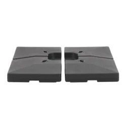 67.9lbs Square Deluxe Patio Base For Heavy And Offset Umbrella Gray - CorLiving -Garden Furniture Discounts GUEST 69ab28c8 2a1f 4593 a00c 3c1fc74a3e60