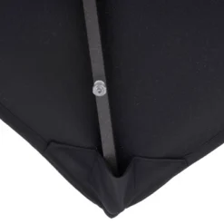 10' X 6.5' Solar LED Patio Umbrella With Tilt And Crank Lift Black - Wellfor -Garden Furniture Discounts GUEST 69bb59db 9819 4250 a333 4188f14aa803