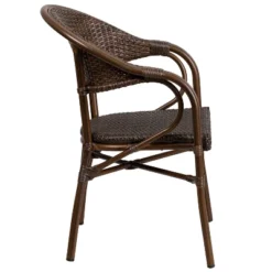 Merrick Lane Wicker Rattan Patio Chair With Curved Back And Aluminum Bamboo Frame 22 Merrick Lane Wicker Rattan Patio Chair With Curved Back And Aluminum Bamboo Frame -Garden Furniture Discounts GUEST 69bbc4ef 6a3a 4dff a600 56dd3d4d147e