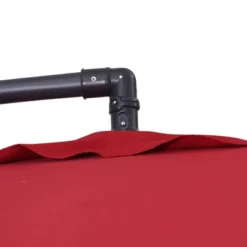 8.2' X 8.2' Square Patio Offset Deck Umbrellas With Cross Base - Wellfor -Garden Furniture Discounts GUEST 6b1b3507 7aed 4123 9db5 3fee13c0c8d7