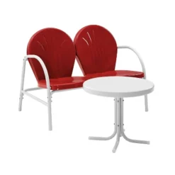 Griffith 3pc Outdoor Conversation Set - Red - Crosley -Garden Furniture Discounts GUEST 6bdcf15b ce38 45a3 be50 b2817e46647c