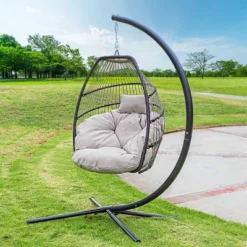 Barton Outdoor Hanging Egg Chair Chair Basket Egg Style Seating Chair With Cushion And Headrest -Garden Furniture Discounts GUEST 6c2cc75c 98a3 4412 8504 71dce97ec982